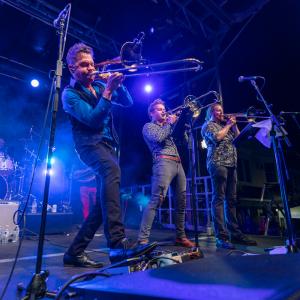 Bonerama performs jazz, funk, rock with an amazing brass band sound