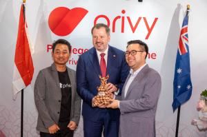 The Hon Ed Husic with Privy's Co-Founders Marshall Pribadi and Guritno Adi Saputra