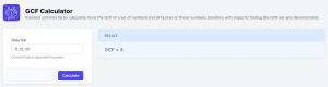GCF Calculator