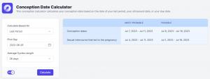 Conception Date Calculator