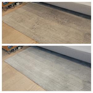 before and after area rug steam cleaning