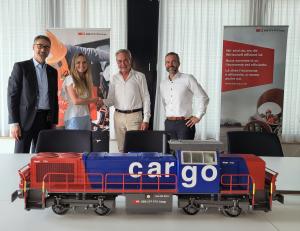 From left to right: Domenic Janutin, Head of Supply Chain Management, SBB Cargo. Jasmin Bigdon, Head of Asset Management, SBB Cargo. Sven Engquist, Working Chairman, Nordic Re-Finance AB. Michael Christ, CFO, SBB Cargo.