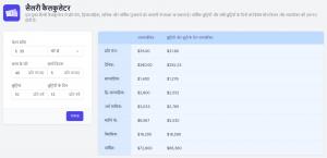 सैलरी कैलकुलेटर