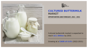 Cultured Buttermilk Market by Type, Analysis, Share, Global Demand, Trends and Forecast to 2031