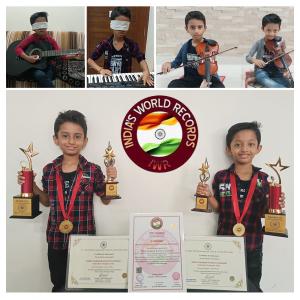 Musical Prodigies Jathin Gudipudi and Jaswin Gudipudi Achieve Record-Breaking Success at India Book of Records