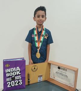 India Book of Records - Jaswin Gudipudi