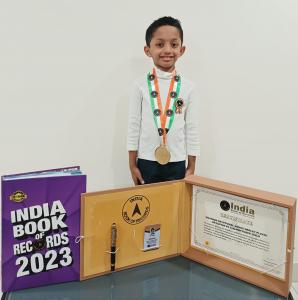 India Book of Records - Jathin Gudipudi