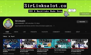 SirLinksalot's SEO YouTube channel.