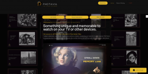 PHOTAVIA.TV Home Screen: This collage shows stills from PHOTAVIA’s videos featuring some of the iconic images from LIFE Magazine and The LIFE Picture Collection. 