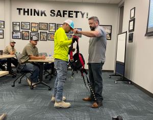 Harness Wearing Safety Training - Fall Protection - BCS Concrete Structures