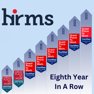 HRMS Certified as Great Place To Work Eight Consecutive Years!