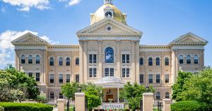 Centenary University historic Seay administration building in Hackettstown, NJ