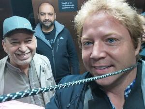 These people in the photo are Sharif Ahmad in the background with his father, the tour company and the Ahmadiyya's Belgium PR person who picked up Andy Vermaut safely at home and brought him back home after the conference.