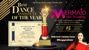 Kolkata’s Mermaid Film Academy awarded as Best Dance Institute of the Year at “The Excellency Iconic Award 2023”