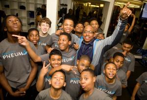 Project Pneuma Boys with Damion Cooper, Founder and Executive Director, Breathing New Life 5K, A Pathway to Wholeness