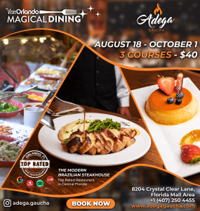 Visit Orlando's Magical Dining - Adega Gaucha Brazilian Steakhouse