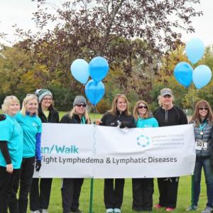 Finish line at 2016 WI Run/Walk to Fight Lymphedema & Lymphatic Diseases
