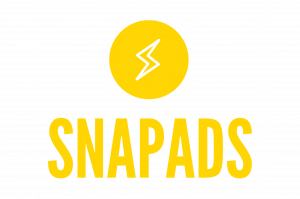 SnapAds Logo. Lightening bolt