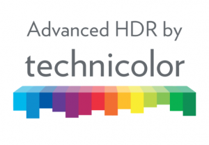 Multi-color bar logo for Advanced HDR by Technicolor