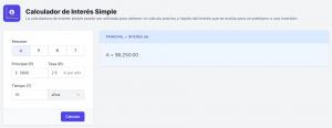 Calculador de Interés Simple