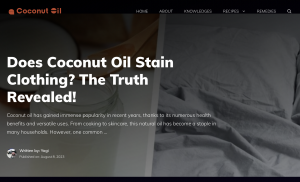 Coconut Oil Articles