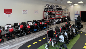 Photo of Mobility Equipment on Showroom Floor in Mobility City of Gwinnett County