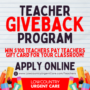 Lowcountry Urgent Care Teacher Giveback donation program