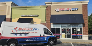 Photo of Mobility City of Gwinnett County Store Front with Van, 65 Lawrenceville-Suwanee Rd #14, Lawrenceville, GA