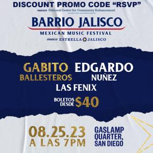 Barrio Jalisco Mexican Musical Festival Promo Code