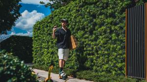 Delivering with Rollwalk Motorized Roller Skates