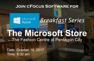 Join us for the October 2017 Microsoft Azure Breakfast Series!