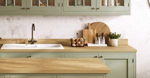 Better Worktops showing Axiom Beech Laminate