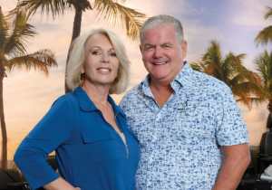 Photo of the Founders, Diane and Vincent Baratta in the Boca Raton Showroom
