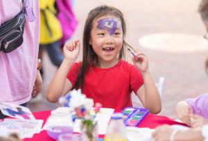 There were favorite games and activities of the youngsters including face painting, archery contests and bouncy houses.