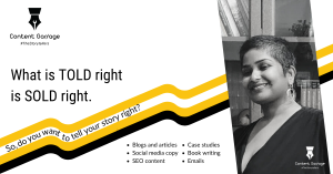 Content Writing banner by Content Garrage