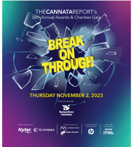 Break on Through graphic for The Cannata Report's 38th Annual Awards & Charities Gala, themed "Break on Through," will raise funds for the Mariano Rivera Foundation's Print Design & Packaging Development (PDPD) Program