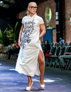Elton Ilirjani Takes to the Fashion Runway in Costa Rica to make a stand for the #bodyrightcampaign with UNFPA & CRFW