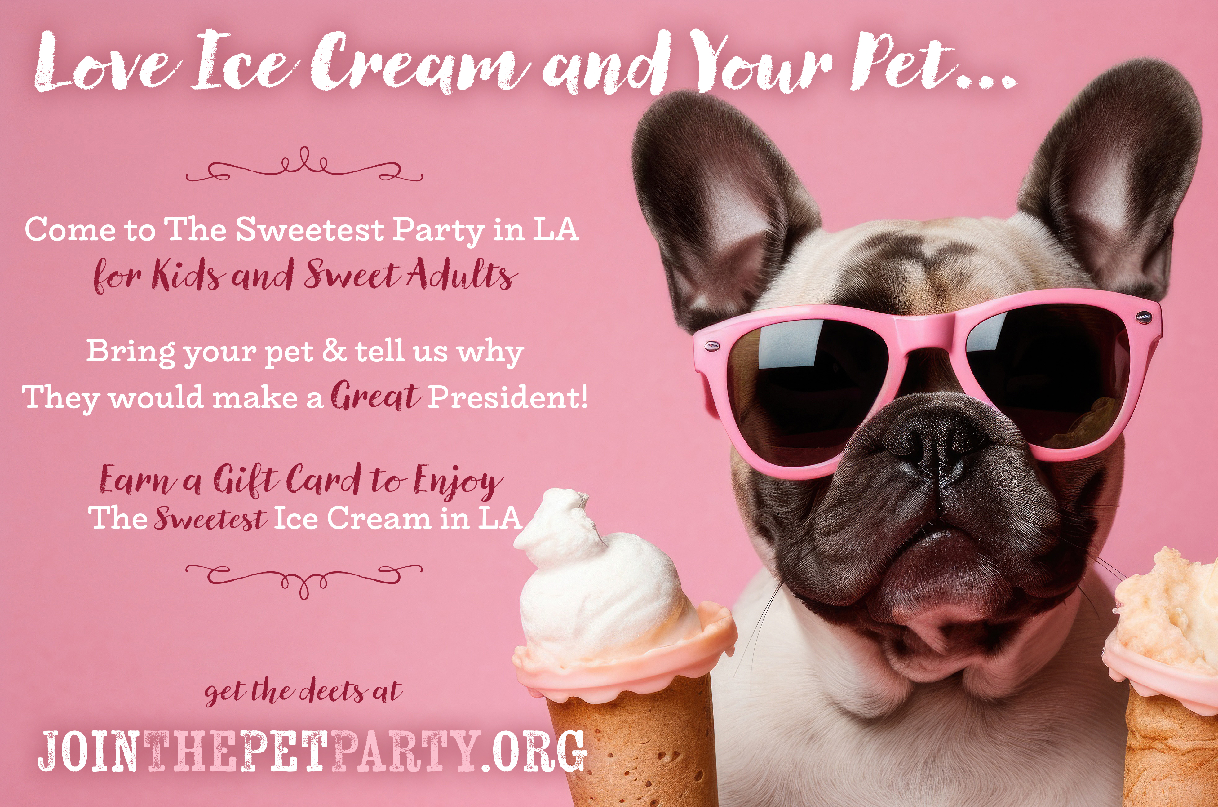 Love Ice Cream and Your Pet Attend The Sweetest Party for Good in Culver City