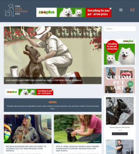 The Dogs Business Homepage Screen Capture  https://thedogsbusiness.pro/