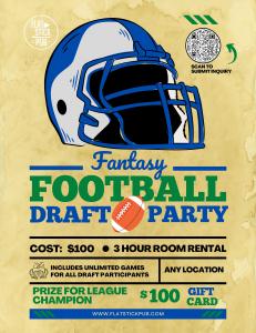 Flatstick Pub Presents Perks & Prizes for Fantasy Football Draft Parties & Weekly Pick ‘Ems