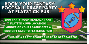 Flatstick Fantasy Football Draft Parties. Visit our "Party With Us" page to get started today. Mini-golf, putt-putt, Duffleboard, local craft beer, free wi-fi, FFL Drafts