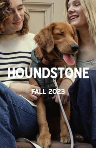 An adorable dog wearing a Houndstone dog puffer vest, showcasing the stylish and comfortable pet apparel offered by Houndstone, a leading pet products company known for their top-selling freeze dried dog treats, dental chews, feeding solutions, and more.