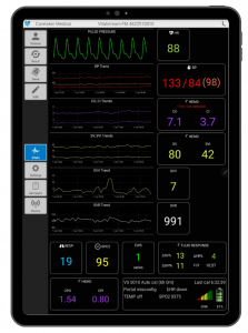 VitalStream application on a tablet