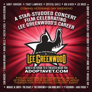 LEE GREENWOOD LAUNCHES ADOPTAVET.COM TO SUPPORT VETERANS
