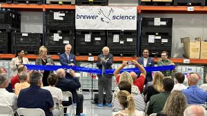 Dr. Terry Brewer Cuts the Ribbon for the Vichy Manufacturing Center Expansion