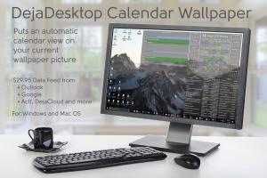 DejaDesktop Calendar Wallpaper for Windows