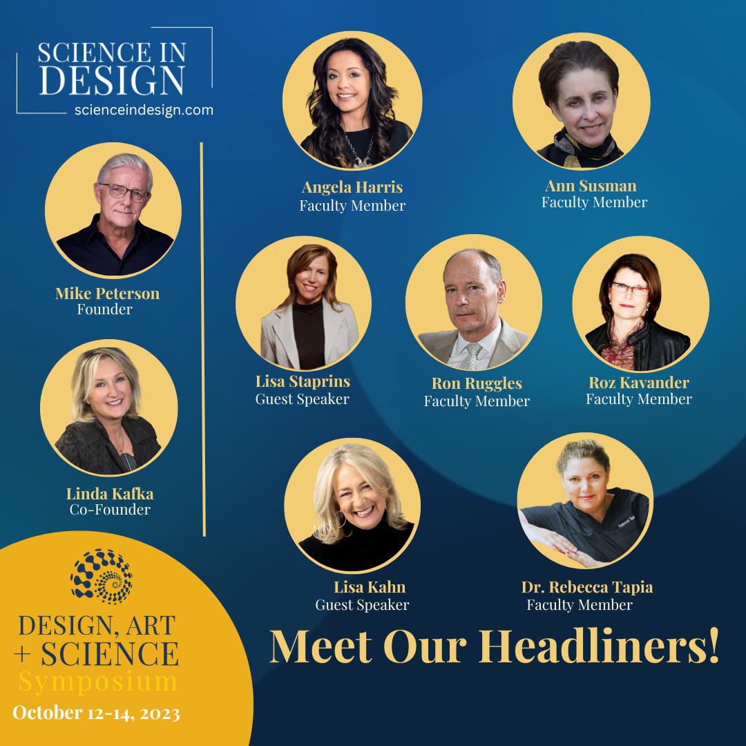 Science in Design announces its headliners as the future of design at the first ever Design, Art & Science Symposium.