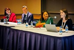 Vice President of the Church of Scientology European Office of Public Affairs and Human Rights, Rev. Eric Roux, moderates a panel at the Parliament of the World’s Religions in Chicago.