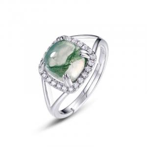 moss agate mens engagement ring meaning