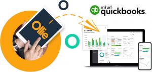An image showing how Ollie integrates with QuickBooks Online